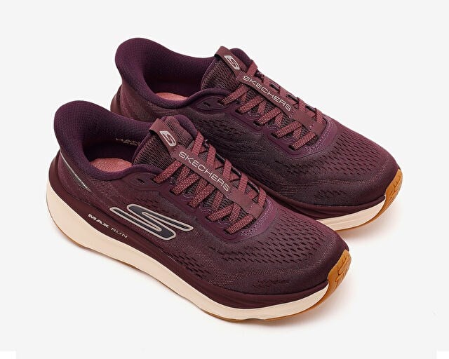 SKECHERS MAX RUN Kadın Koşu Ayakkabısı 129200-BURG Kırmızı