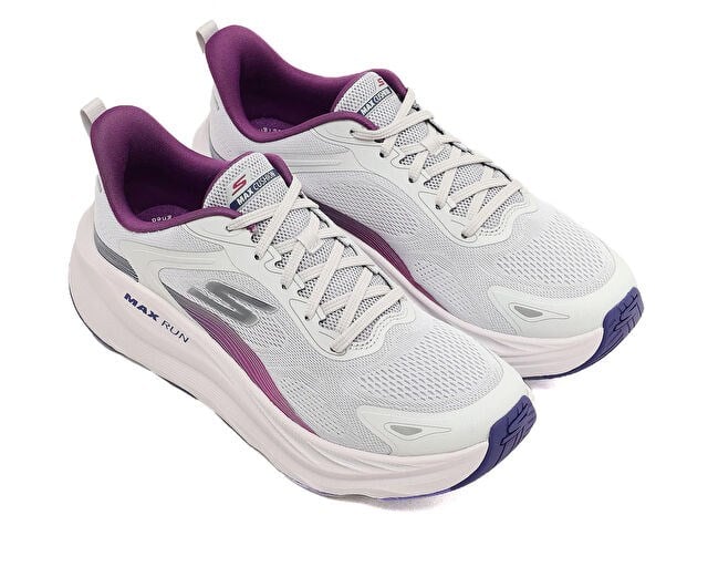 SKECHERS MAX RUN PACEWAVE Kadın Koşu Ayakkabısı 129202-GRY Gri