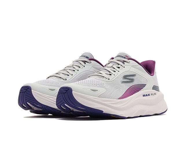 SKECHERS MAX RUN PACEWAVE Kadın Koşu Ayakkabısı 129202-GRY Gri
