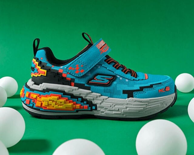 SKECHERS MEGACRAFT 4K Çocuk Günlük Ayakkabı 402160L-TQBK Mavi