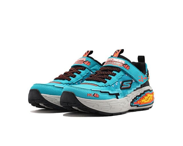 SKECHERS MEGACRAFT 4K Çocuk Günlük Ayakkabı 402160L-TQBK Mavi