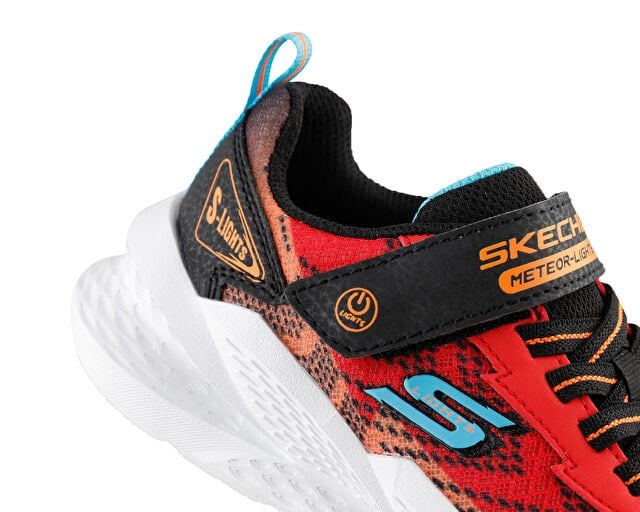 SKECHERS METEOR-LIGHTS 2.0 Çocuk Günlük Işıklı Ayakkabı 401490L-RDBK Kırmızı