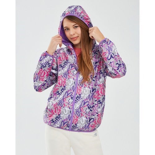 Skechers Micro Collection G Full Zip Hoodie Sweatshirt Büyük Kız Çocuk Beyaz Mont Sk241063-102