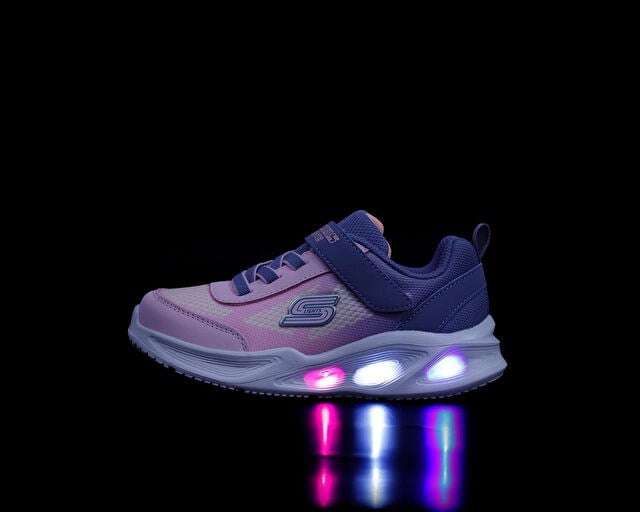 SKECHERS SKECHERS SOLA GLOW - OMBRE DELUXE Bebek Günlük Işıklı Ayakkabı 303714N-GYLP Gri
