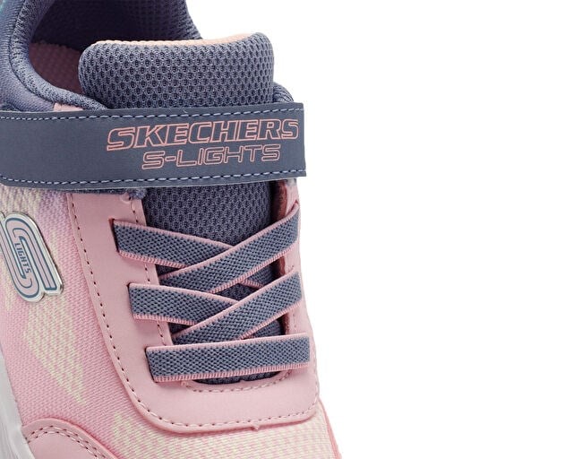 SKECHERS SKECHERS SOLA GLOW - OMBRE DELUXE Bebek Günlük Işıklı Ayakkabı 303714N-GYLP Gri