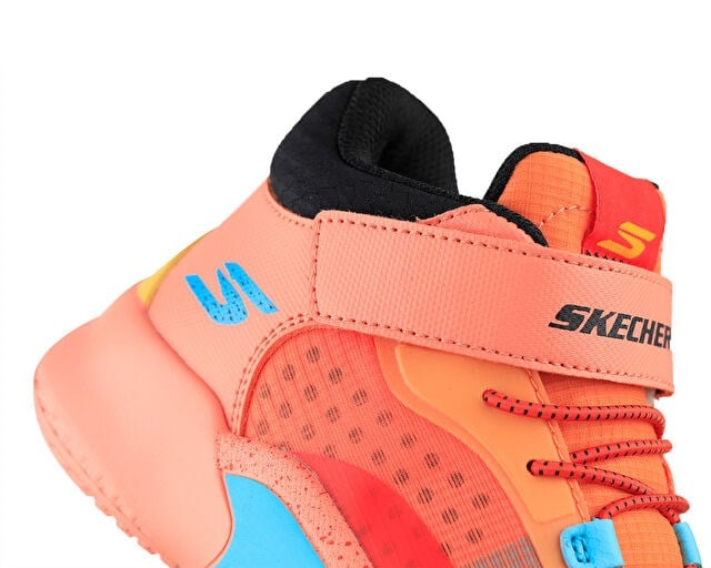 SKECHERS SKX COURT HYPE - HOOPER-HERO Çocuk Basketbol Ayakkabısı 406068L-ORMT Turuncu