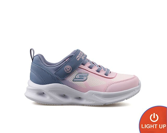 SKECHERS SOLA GLOW Çocuk Günlük Işıklı Ayakkabı 303714L-GYLP Pembe