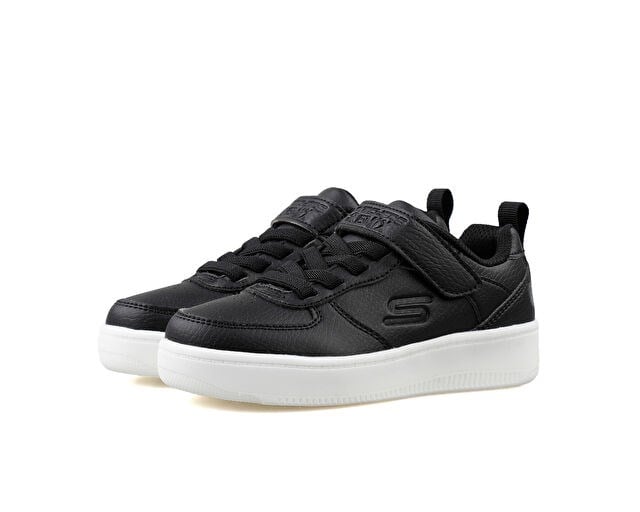 SKECHERS SPORT COURT 92 Çocuk Günlük Işıklı Ayakkabı 400623L-BLK Siyah