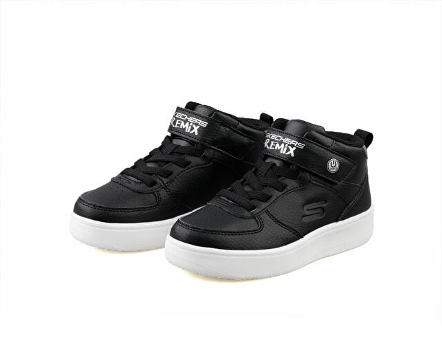 SKECHERS SPORT COURT 92 SHOW STARTER Çocuk Günlük Işıklı Ayakkabı 400622L-BLK Siyah