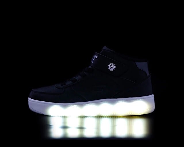 SKECHERS SPORT COURT 92 SHOW STARTER Çocuk Günlük Işıklı Ayakkabı 400622L-BLK Siyah