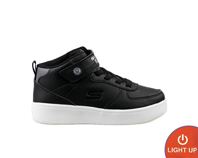 SKECHERS SPORT COURT 92 SHOW STARTER Çocuk Günlük Işıklı Ayakkabı 400622L-BLK Siyah