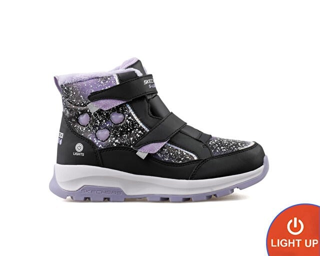 SKECHERS STORM BLAZER Çocuk Günlük Işıklı Bot 303439L-BKLV Siyah