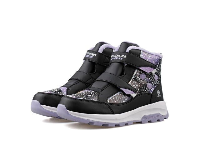 SKECHERS STORM BLAZER Çocuk Günlük Işıklı Bot 303439L-BKLV Siyah
