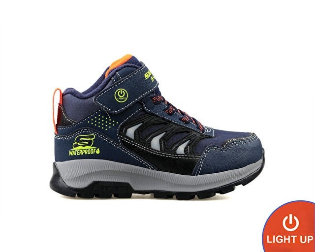 SKECHERS STORM BLAZER Çocuk Outdoor Işıklı Bot 406410L-NVBK Mavi