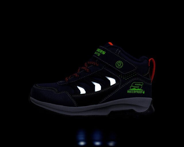 SKECHERS STORM BLAZER Çocuk Outdoor Işıklı Bot 406410L-NVBK Mavi
