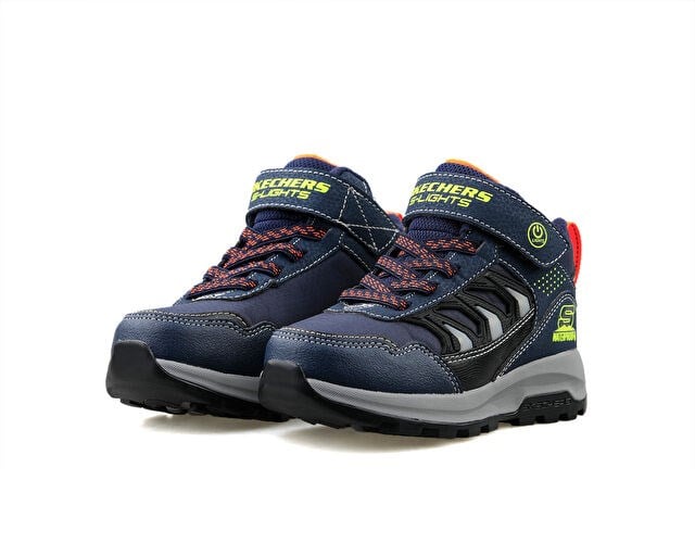 SKECHERS STORM BLAZER Çocuk Outdoor Işıklı Bot 406410L-NVBK Mavi