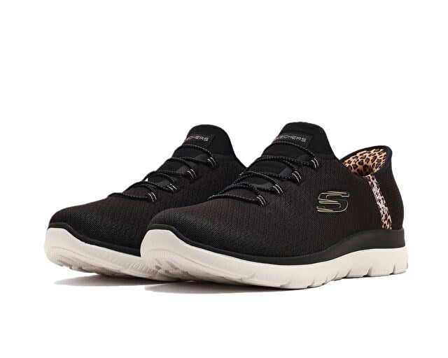 SKECHERS SUMMITS LEOPARD CHIC Kadın Günlük Ayakkabı 150275TK-BKMT Siyah