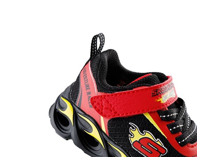 SKECHERS THERMO-FLASH - WHEEL BUDDIES Bebek Günlük Işıklı Ayakkabı 402306N-RDBK Kırmızı