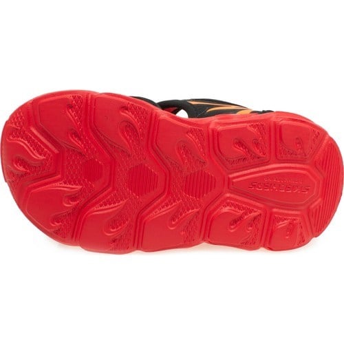 Skechers Thermo-Splash - Heat Tide Küçük Erkek Çocuk Siyah/Kirmizi Erkek Çocuk Sandalet 400102N Bkrd