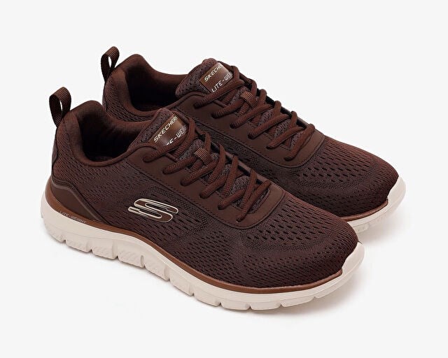 SKECHERS TRACK-LESHUR Erkek Günlük Ayakkabı 232758TK-CHOC Kahverengi