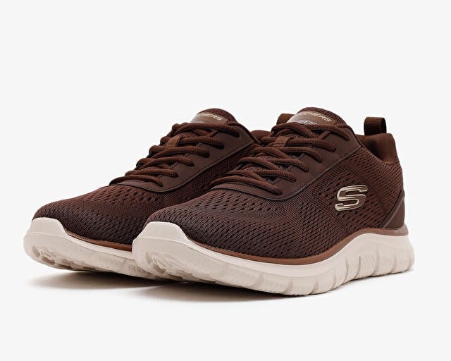 SKECHERS TRACK-LESHUR Erkek Günlük Ayakkabı 232758TK-CHOC Kahverengi