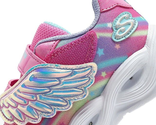 SKECHERS TWISTY GLOW Bebek Günlük Işıklı Ayakkabı 303718N-PKMT Çok Renkli