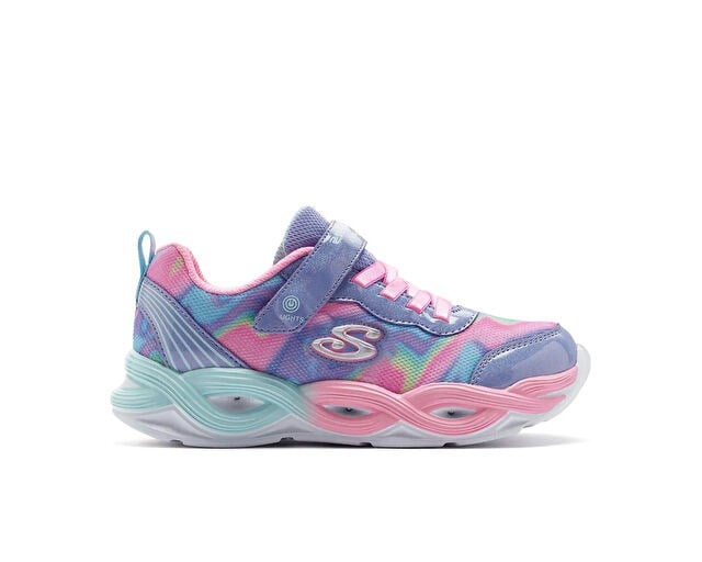 SKECHERS TWISTY GLOW Çocuk Günlük Işıklı Ayakkabı 303716L-PWMT Çok Renkli