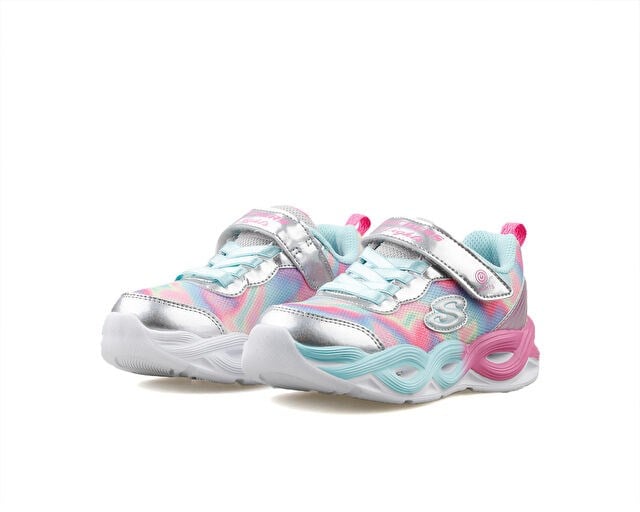 SKECHERS TWISTY GLOW Çocuk Günlük Işıklı Ayakkabı 303716L-SMLT Çok Renkli