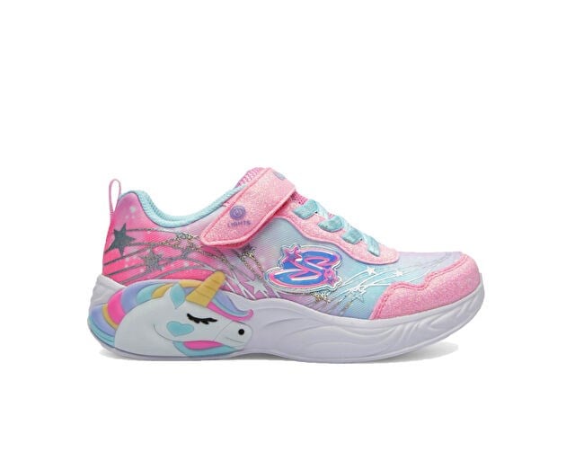 SKECHERS UNICORN DREAMS Çocuk Günlük Işıklı Ayakkabı 302299L-PKTQ Çok Renkli