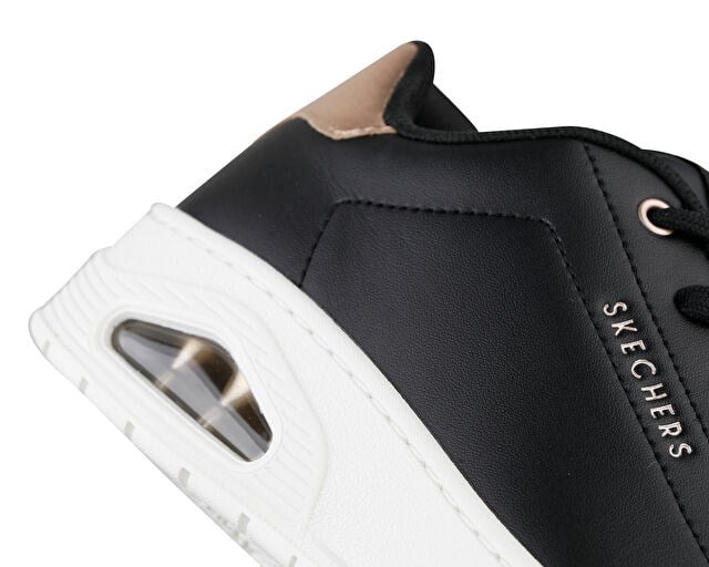SKECHERS UNO COURT Kadın Günlük Ayakkabı 177700-BLK Siyah