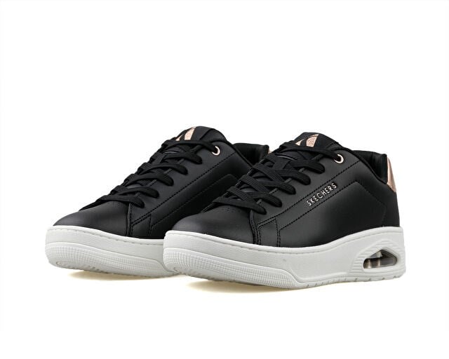 SKECHERS UNO COURT Kadın Günlük Ayakkabı 177700-BLK Siyah
