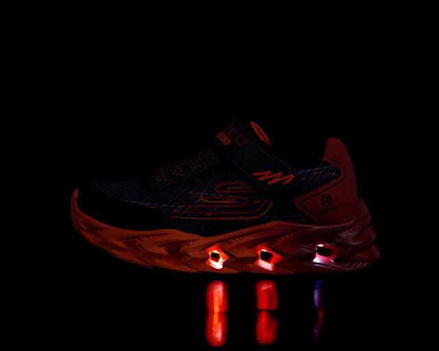 SKECHERS VORTEX 2.0 Çocuk Günlük Işıklı Ayakkabı 400604L-BKRD Kırmızı