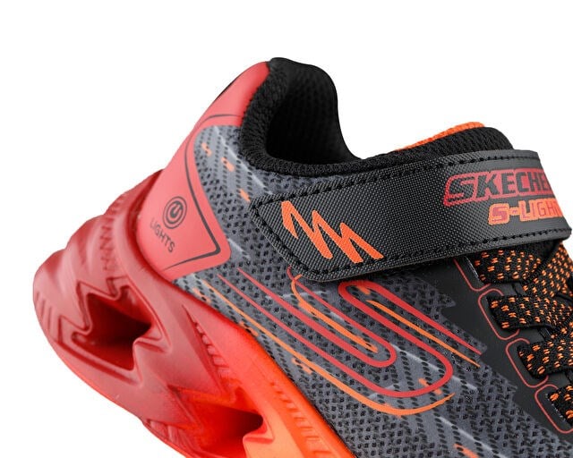 SKECHERS VORTEX 2.0 Çocuk Günlük Işıklı Ayakkabı 400604L-BKRD Kırmızı