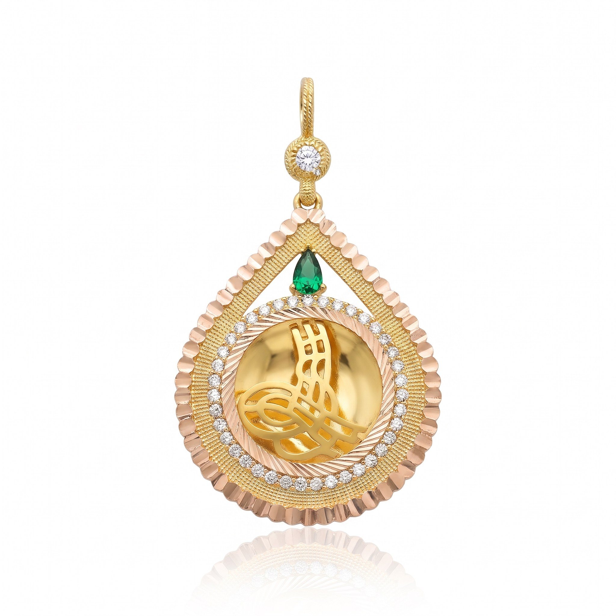 14K Altın Tuğralı Kolye Ucu | 8,03 Gr