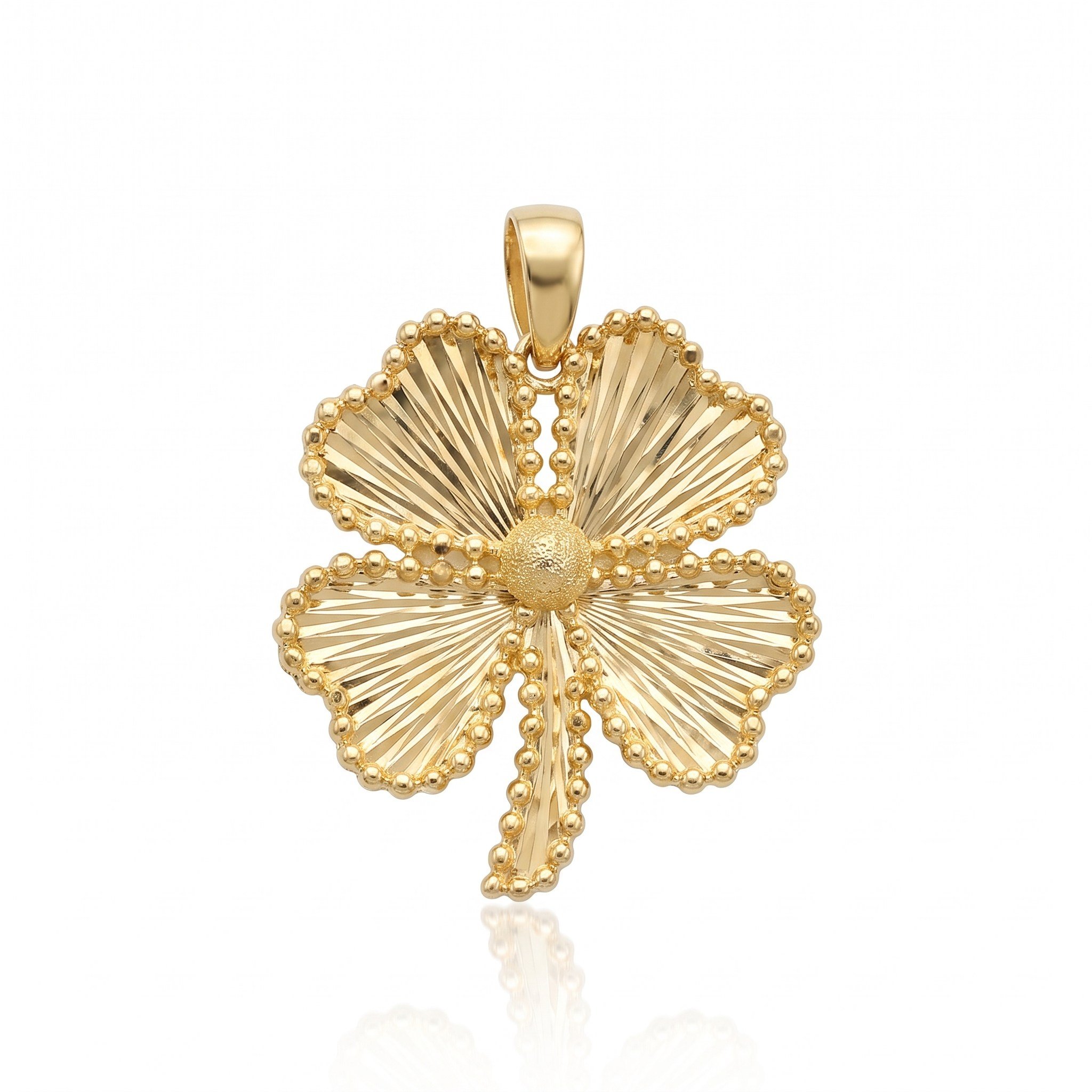 14K Altın Yonca Kolye Ucu | 5,72 Gr