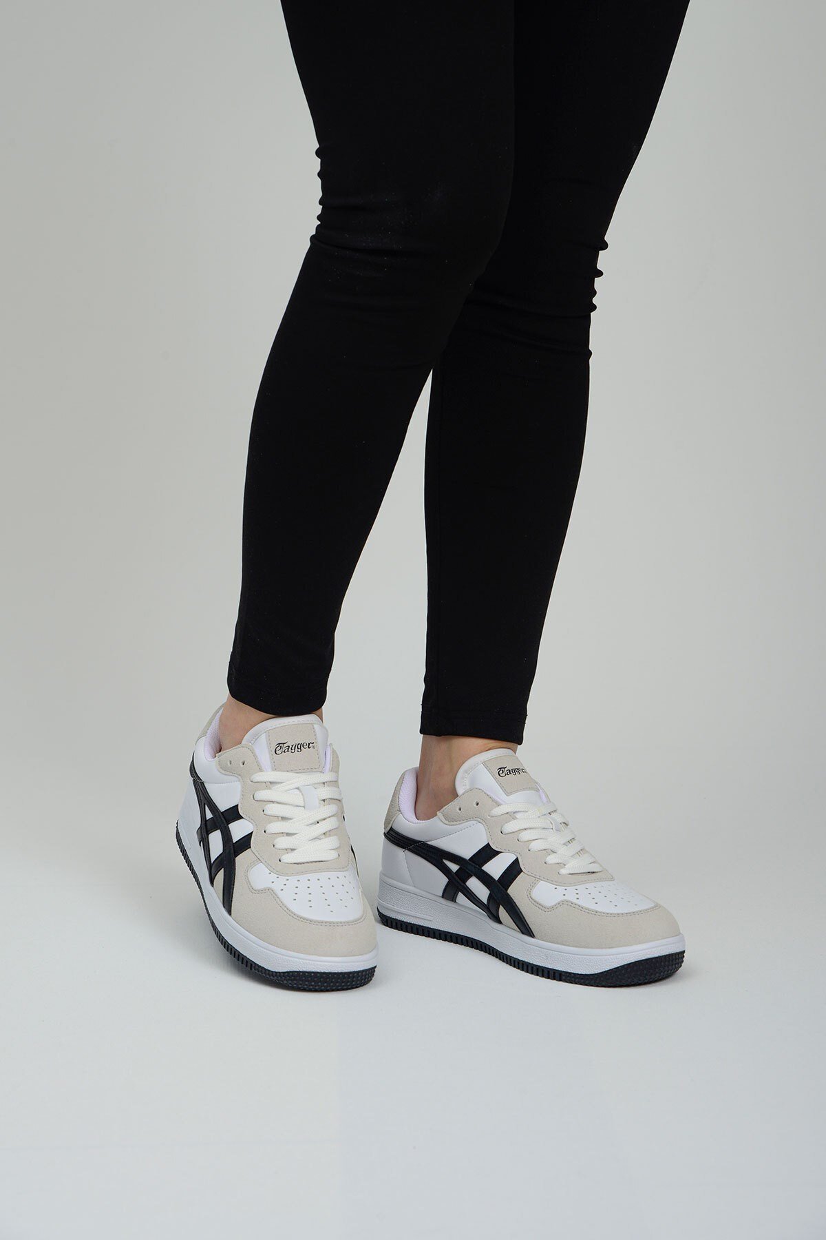 Günlük Rahat Unisex Klasik Siyah-Beyaz-Gri Sneaker Ayakkabı