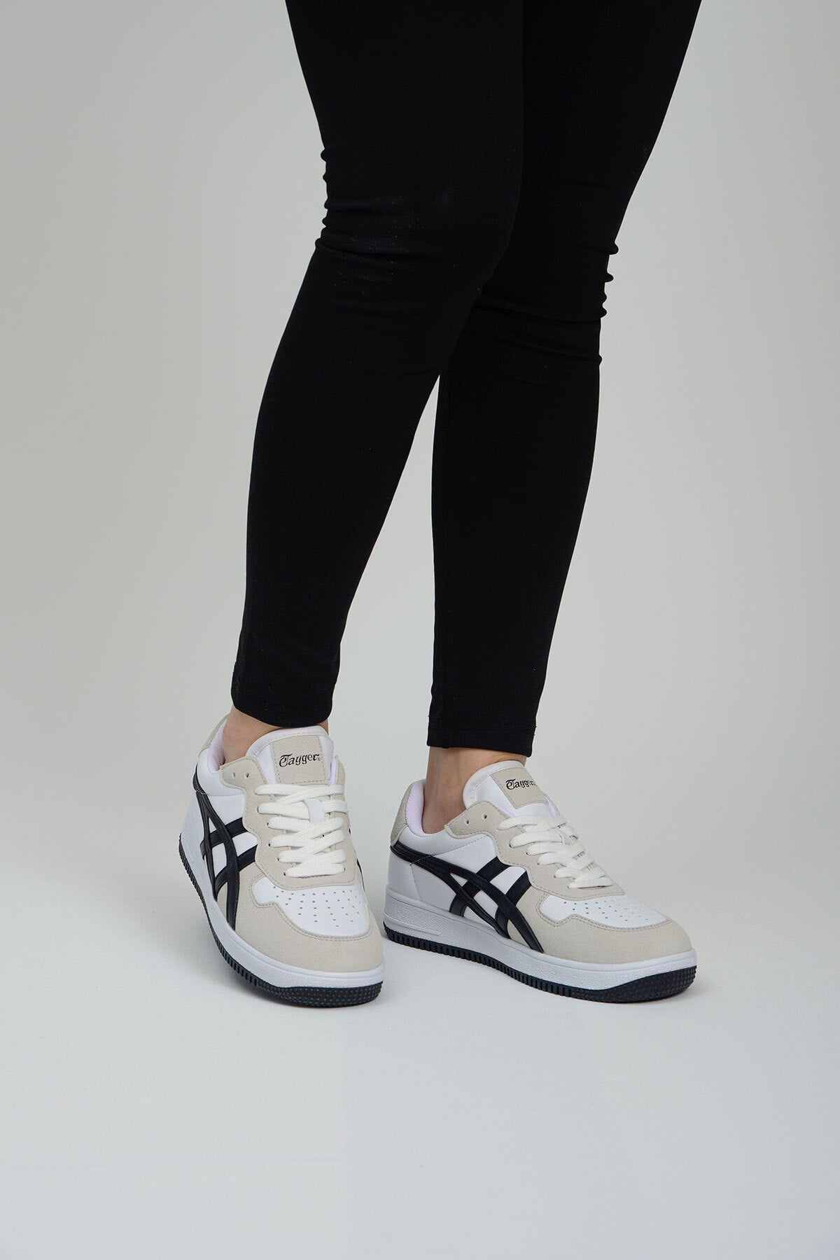 Günlük Rahat Unisex Klasik Siyah-Beyaz-Gri Sneaker Ayakkabı