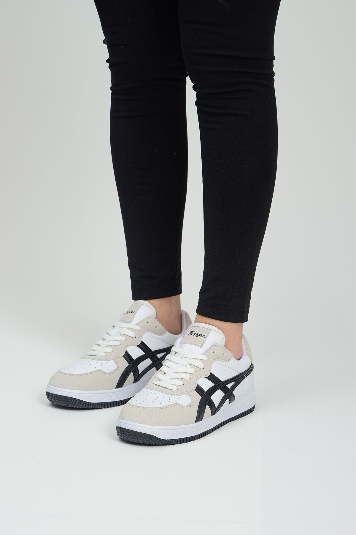 Günlük Rahat Unisex Klasik Siyah-Beyaz-Gri Sneaker Ayakkabı