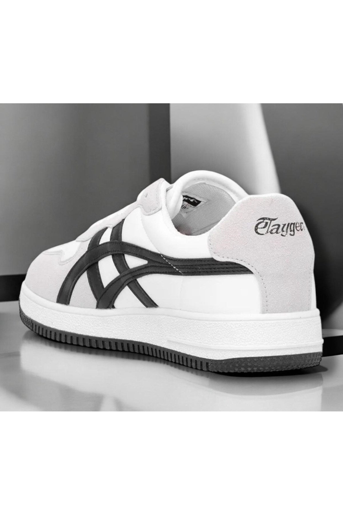 Günlük Rahat Unisex Klasik Siyah-Beyaz-Gri Sneaker Ayakkabı