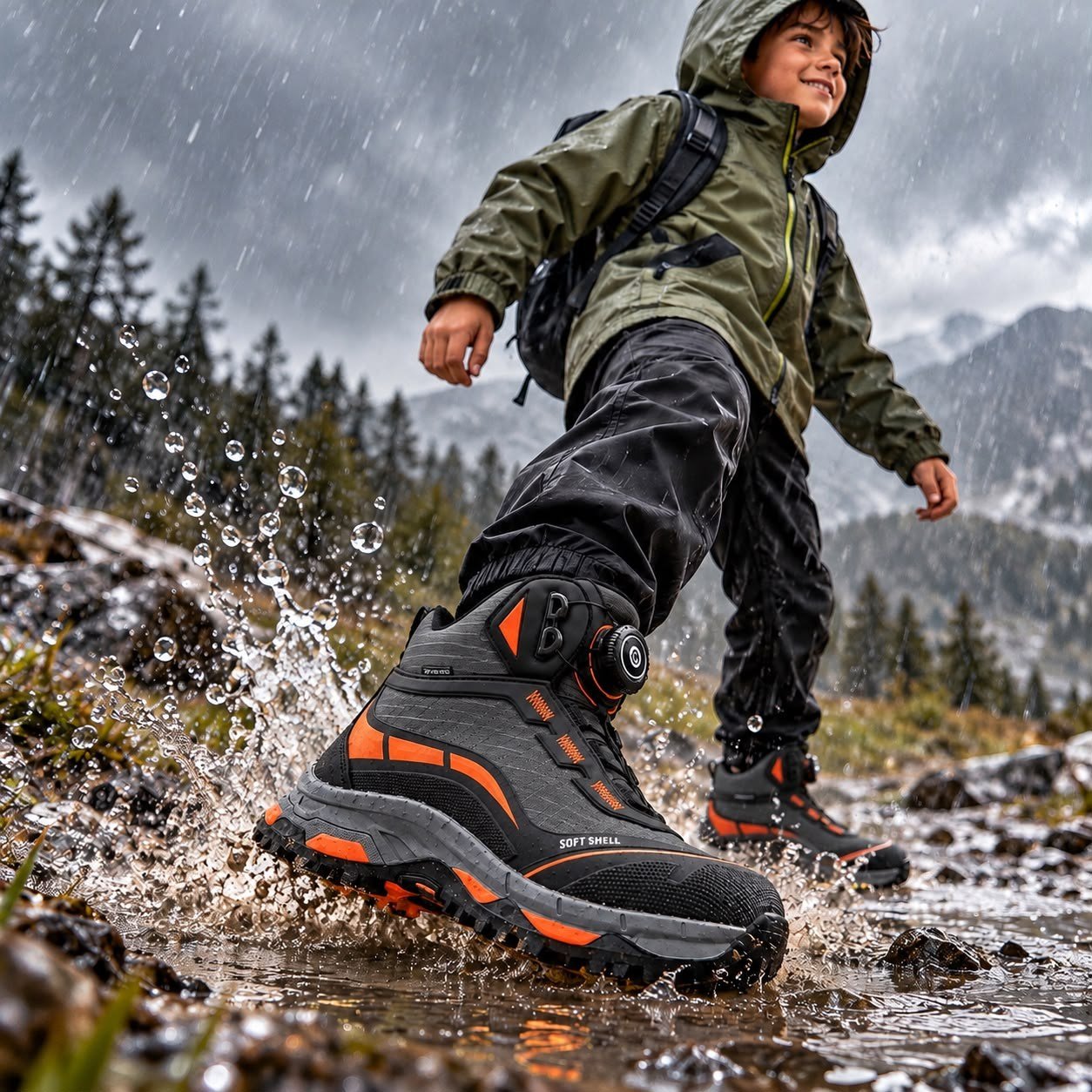 Look Life Twin-Pro Otomatik Tokalı Su Geçirmez Kaymaz Taban Outdoor Trekking Botu