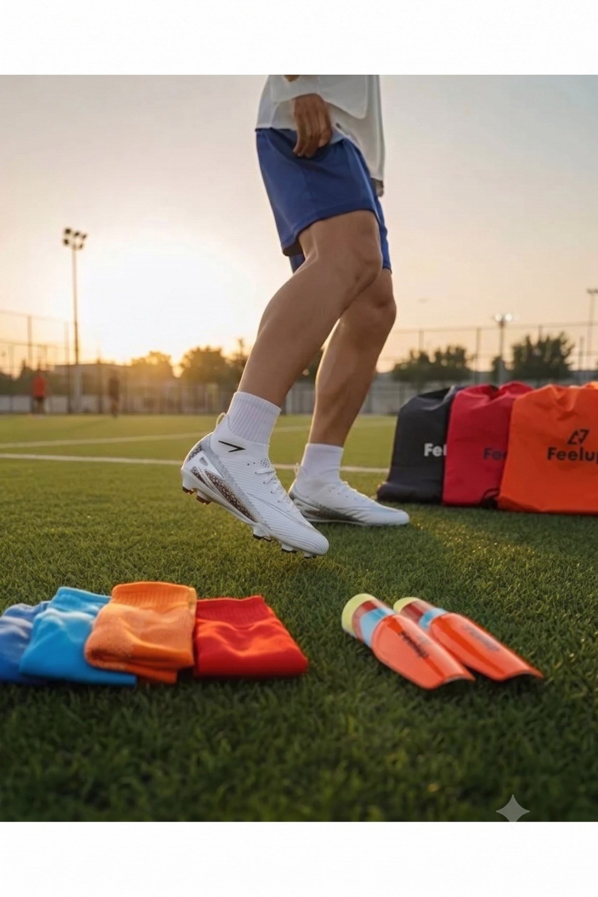 Unisex Krampon 3'lü Set+Çanta+Çorap+Tekmelik