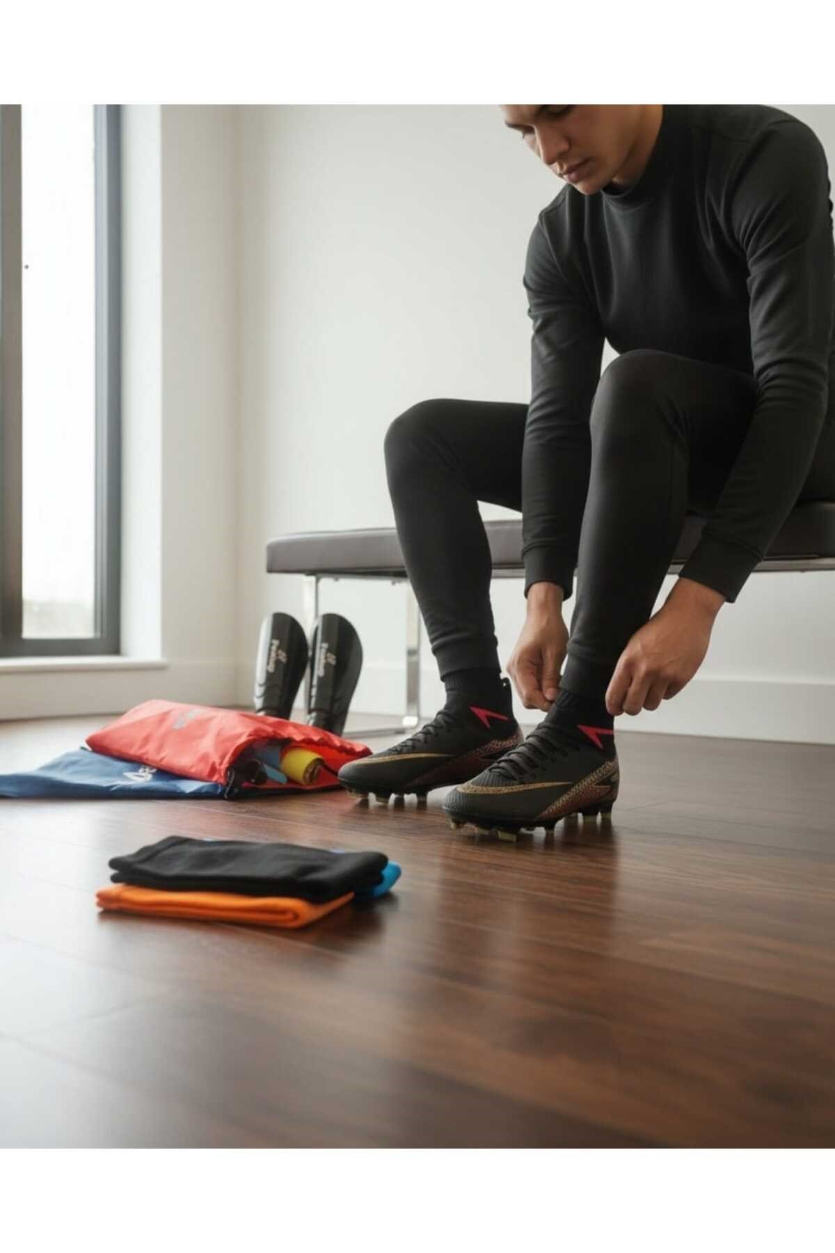 Unisex Krampon Set (1 adet Çanta, + 1 adet Çorap + 1 adet Tekmelik)