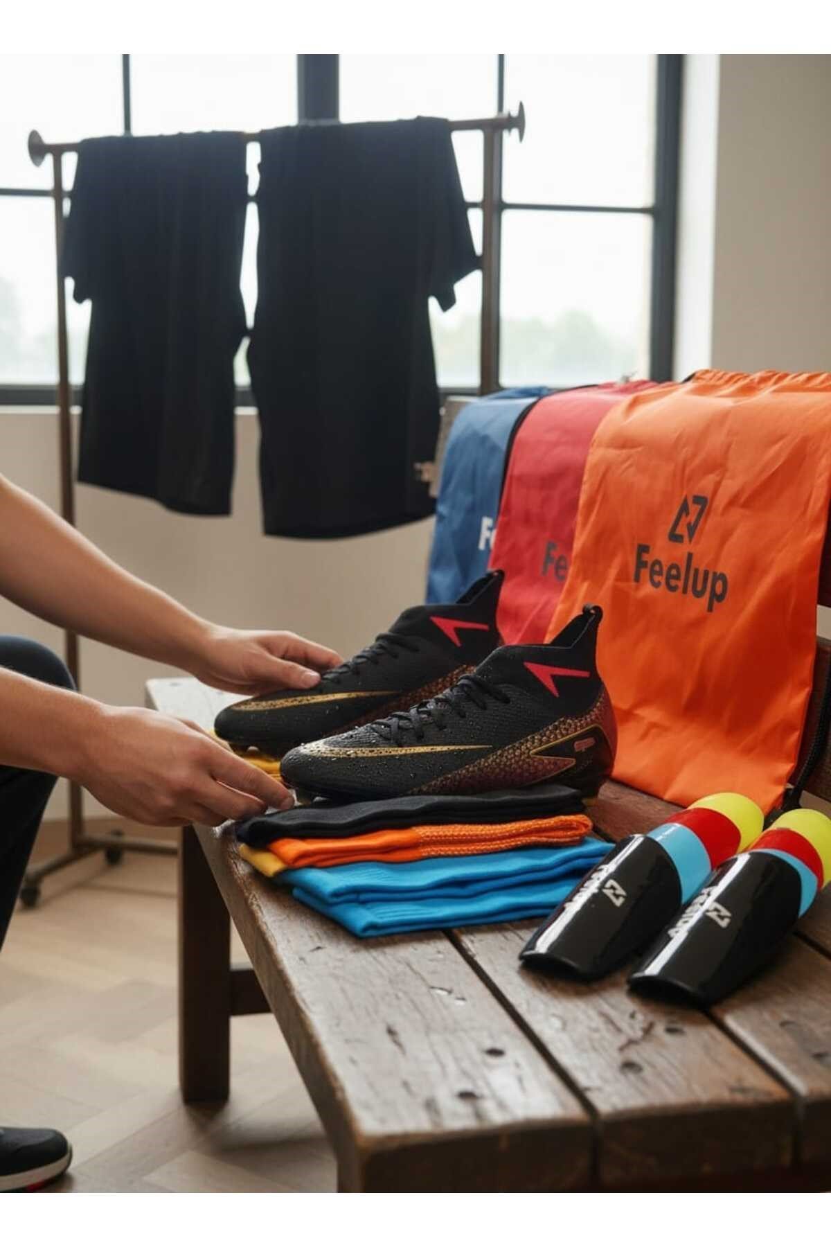 Unisex Krampon Set (1 adet Çanta, + 1 adet Çorap + 1 adet Tekmelik)