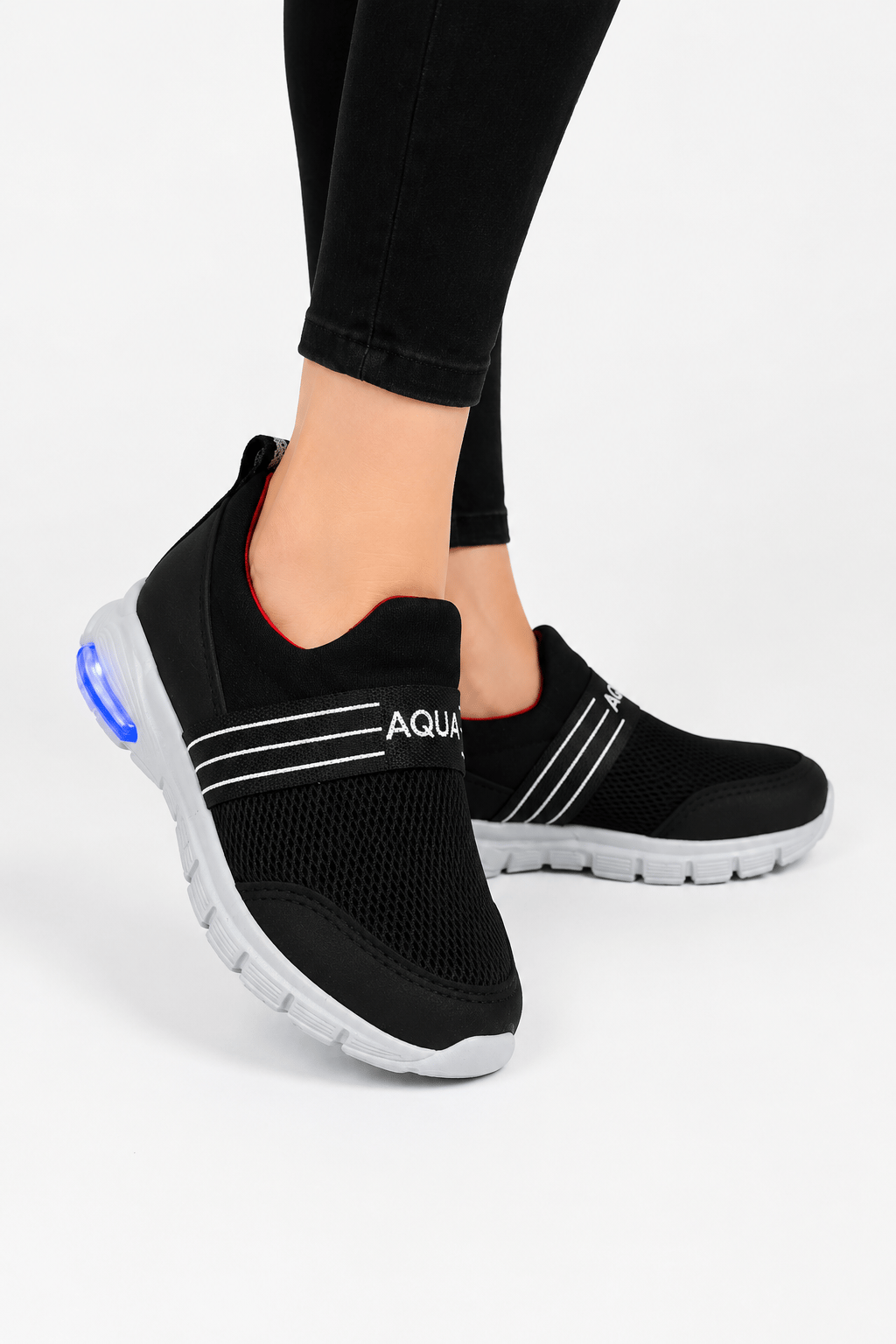 Aqua Işıklı Çocuk Spor Ayakkabı SİYAH