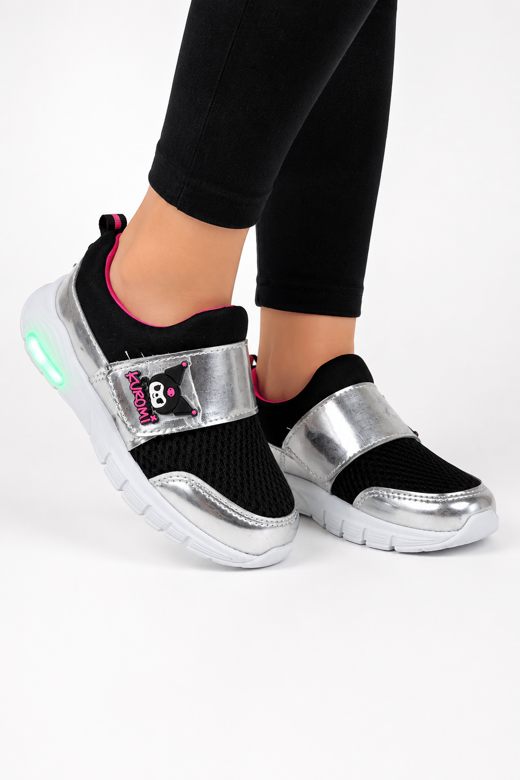 Aqua Kuromi Desenli Kız Çocuk Spor Ayakkabı SİYAH