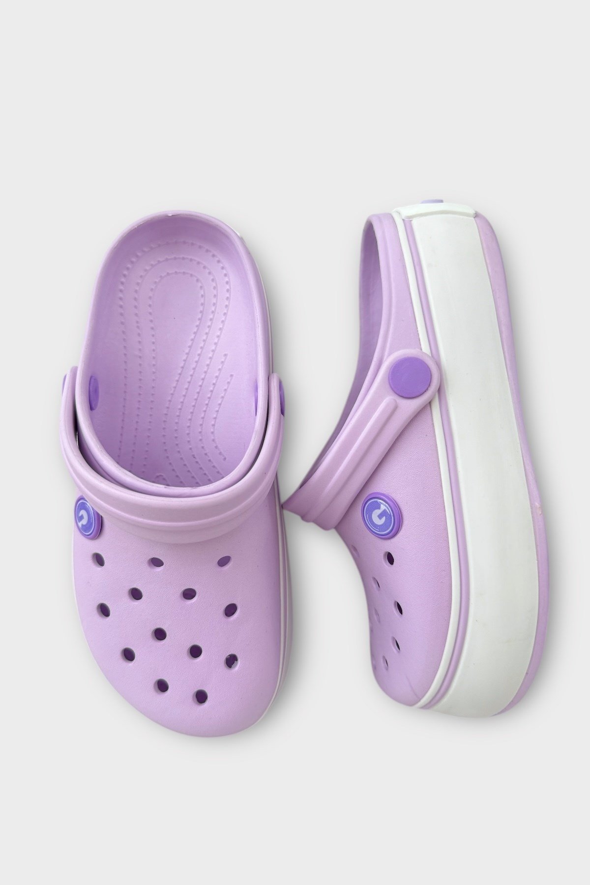 Çocuk Cross Antomik Taban Comfort Terlik Lila