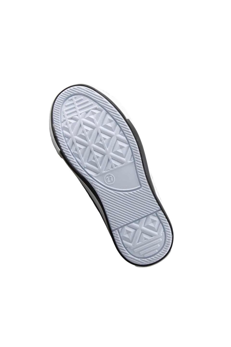 Çocuk Keten Kısa Convers Modeli Bağcıklı Spor Ayakkabı MAVİ