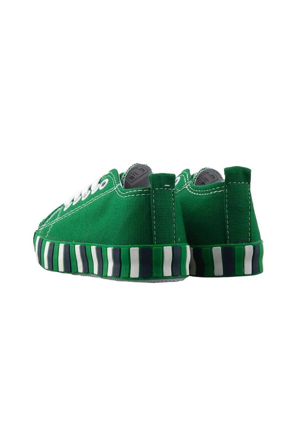 Çocuk Keten Kısa Convers Modeli Unisex Bağcıklı Spor Ayakkabı YEŞİL