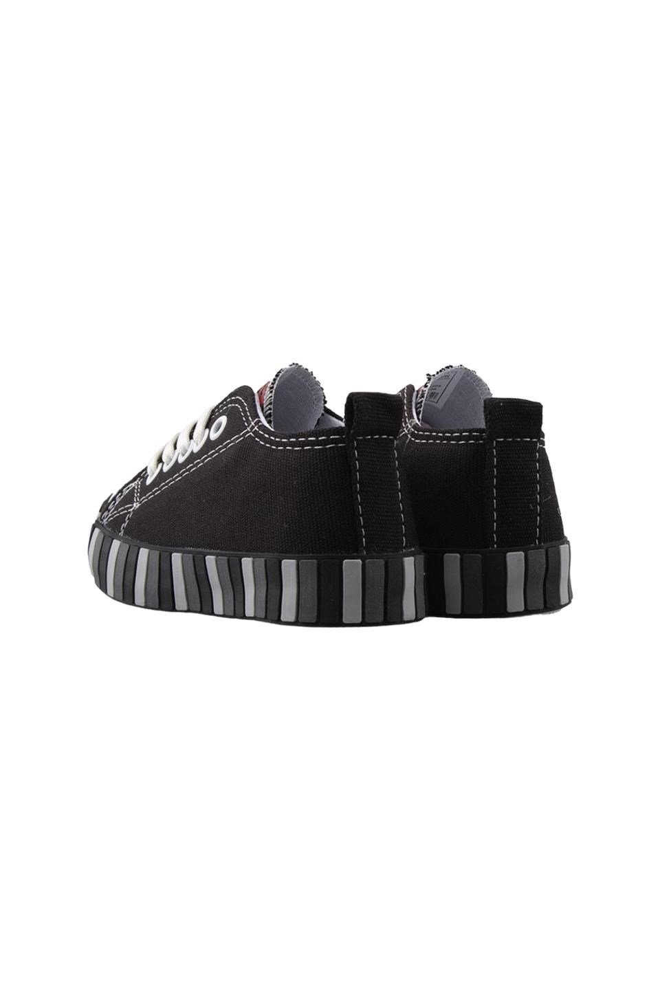 Çocuk Keten Kısa Convers Modeli Unisex Bağcıklı Spor Ayakkabı SİYAH