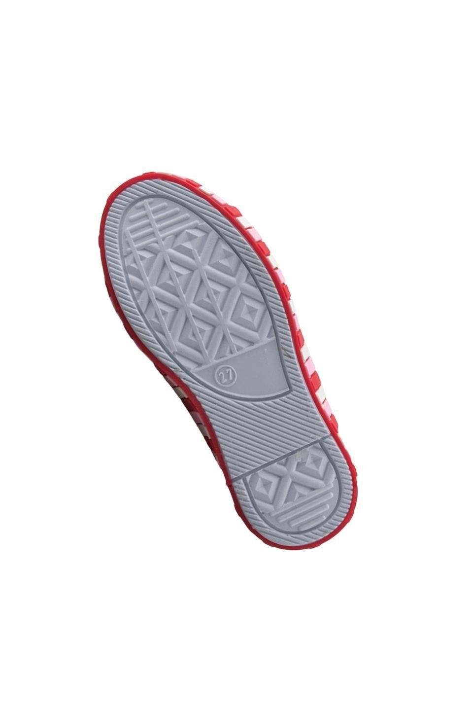 Çocuk Keten Kısa Convers Modeli Unisex Bağcıklı Spor Ayakkabı PEMBE